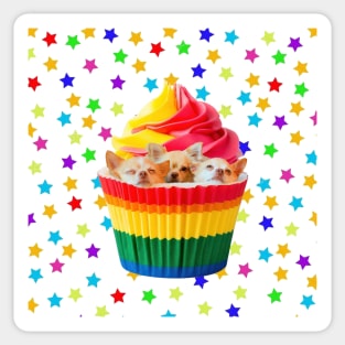 Cupcakes and Stars Sticker